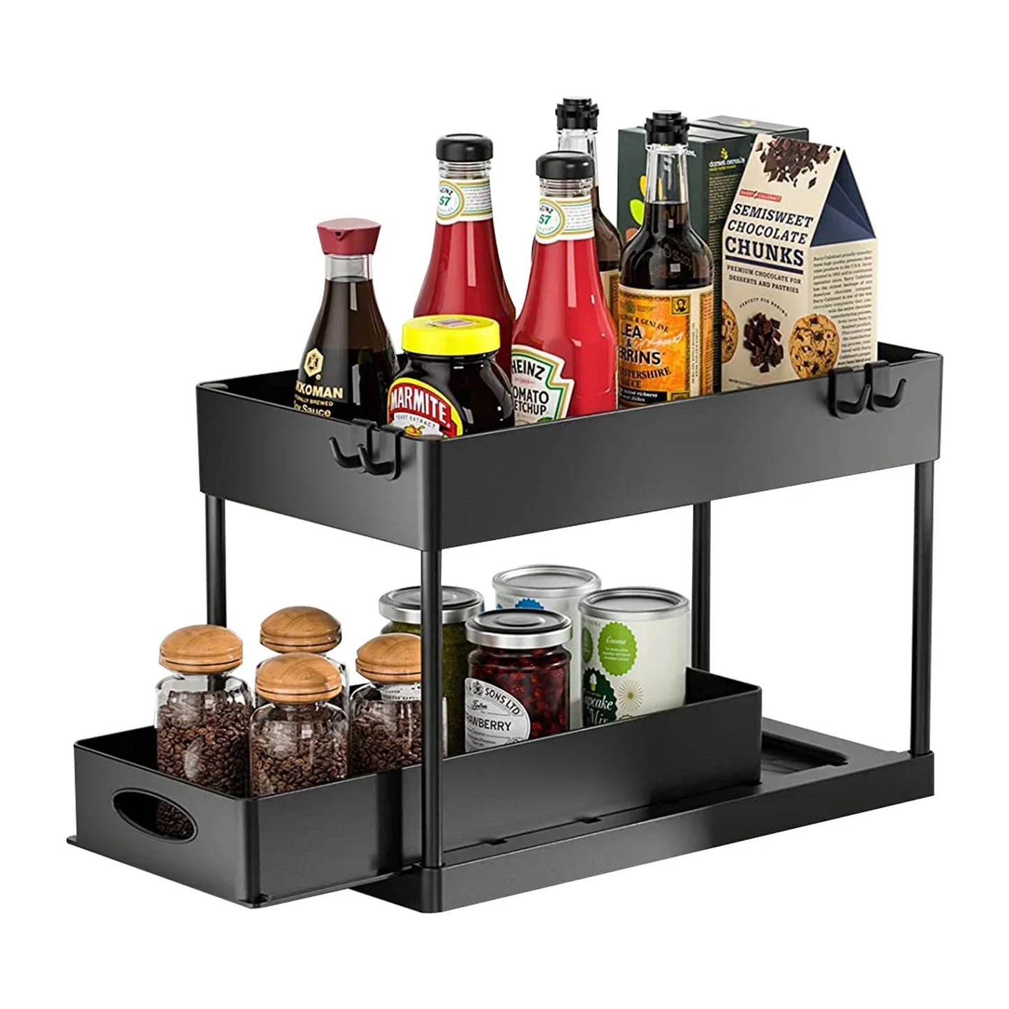 Adjustable Under-Sink Organiser — Kitchen, Bathroom & Laundry